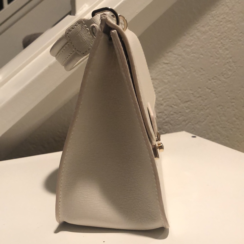 White Furla Handbag with Bag Strap - Picture 7 of 16